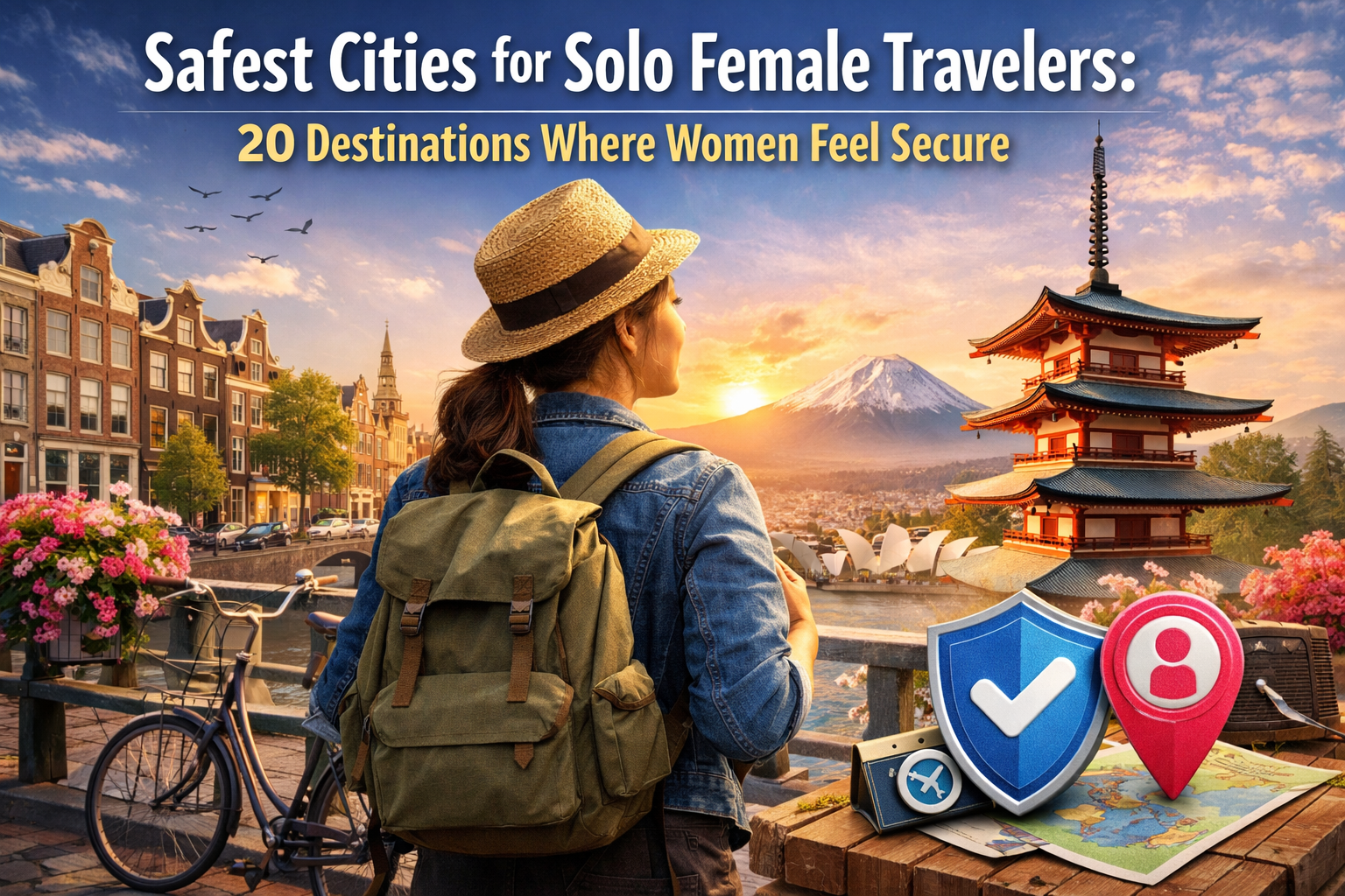 safest cities for solo female travelers worldwide