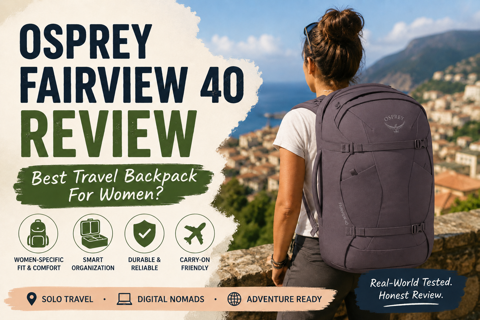Osprey Fairview 40 Review: Best Travel Backpack For Women?